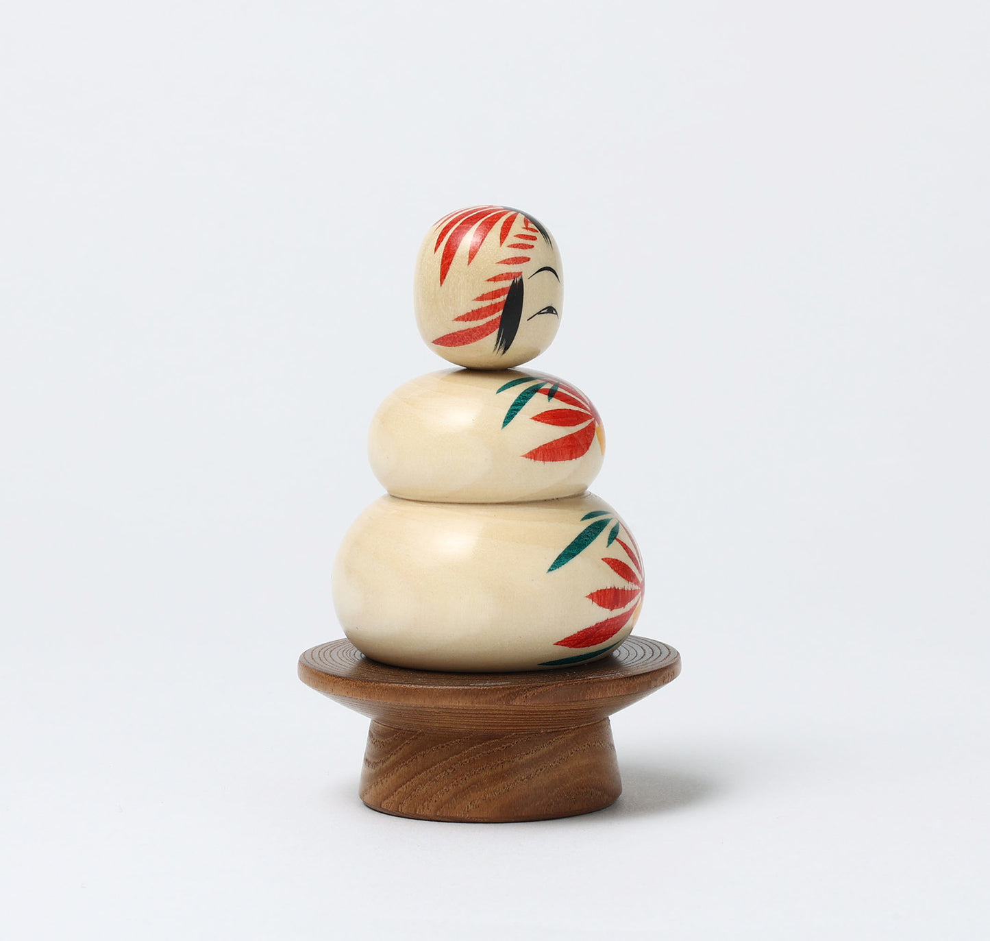 鏡餅こけし-03 | 早坂政弘工人 遠刈田系 | 高さ10cm