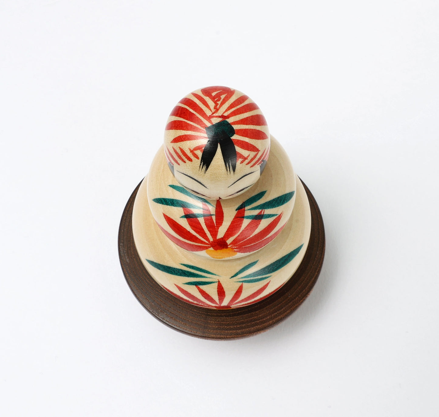 鏡餅こけし-03 | 早坂政弘工人 遠刈田系 | 高さ10cm