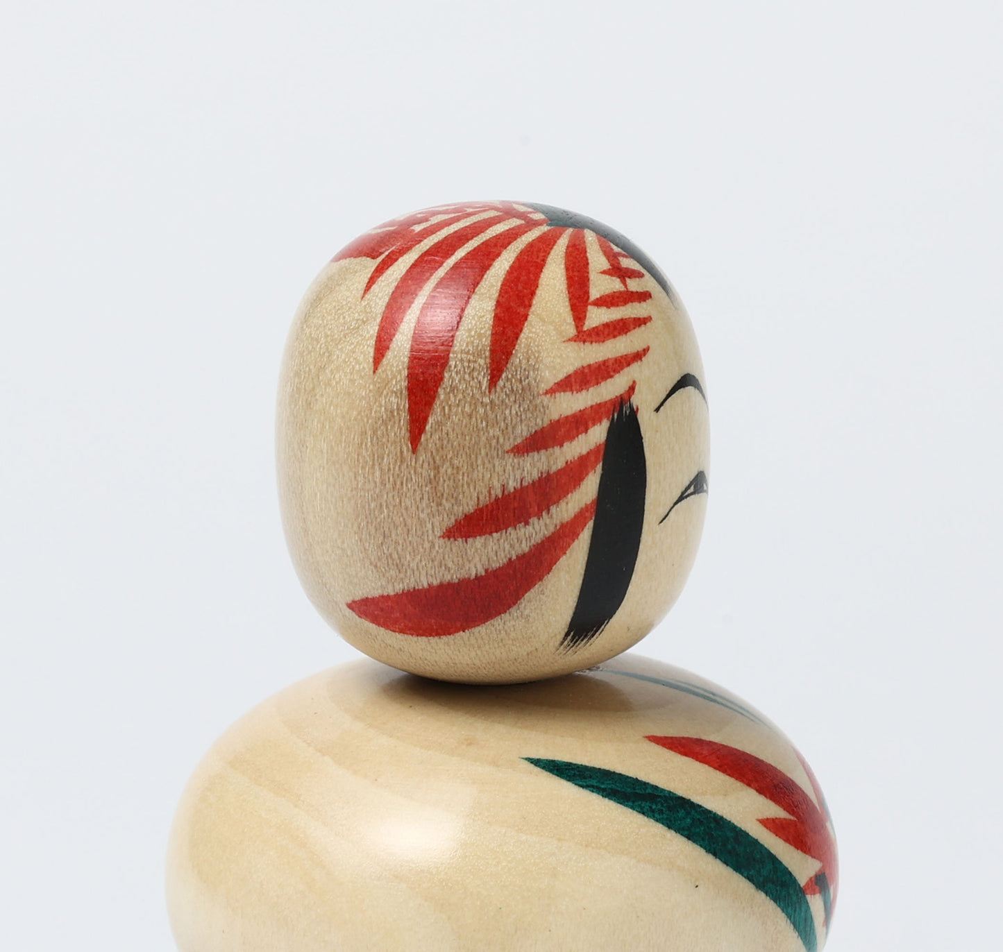 鏡餅こけし-04 | 早坂政弘工人 遠刈田系 | 高さ10cm