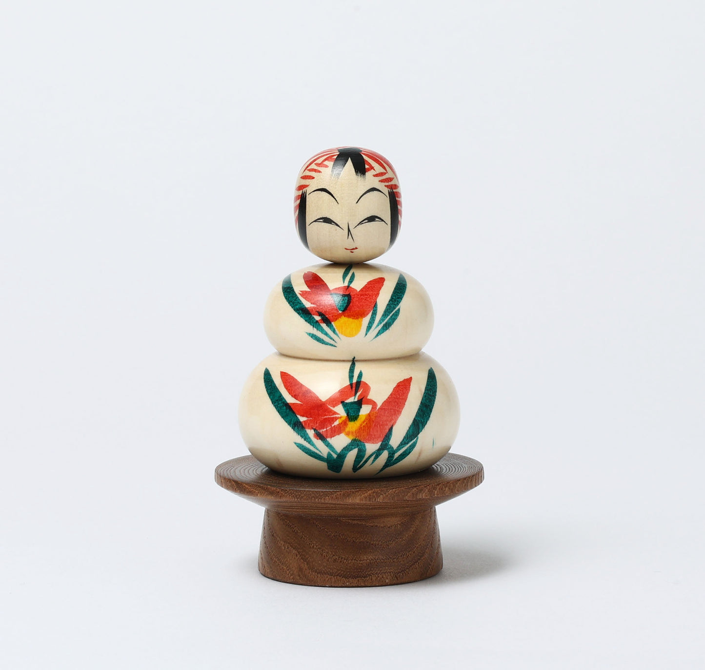 鏡餅こけし-06 | 早坂政弘工人 遠刈田系 | 高さ10cm