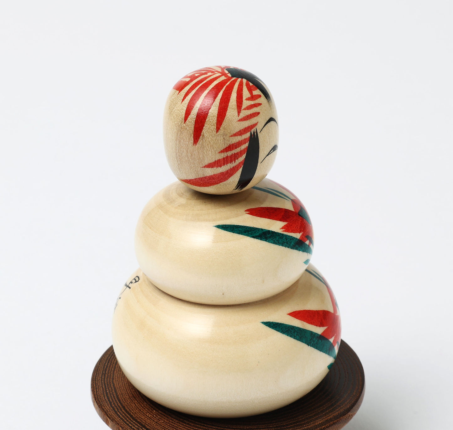 鏡餅こけし-06 | 早坂政弘工人 遠刈田系 | 高さ10cm