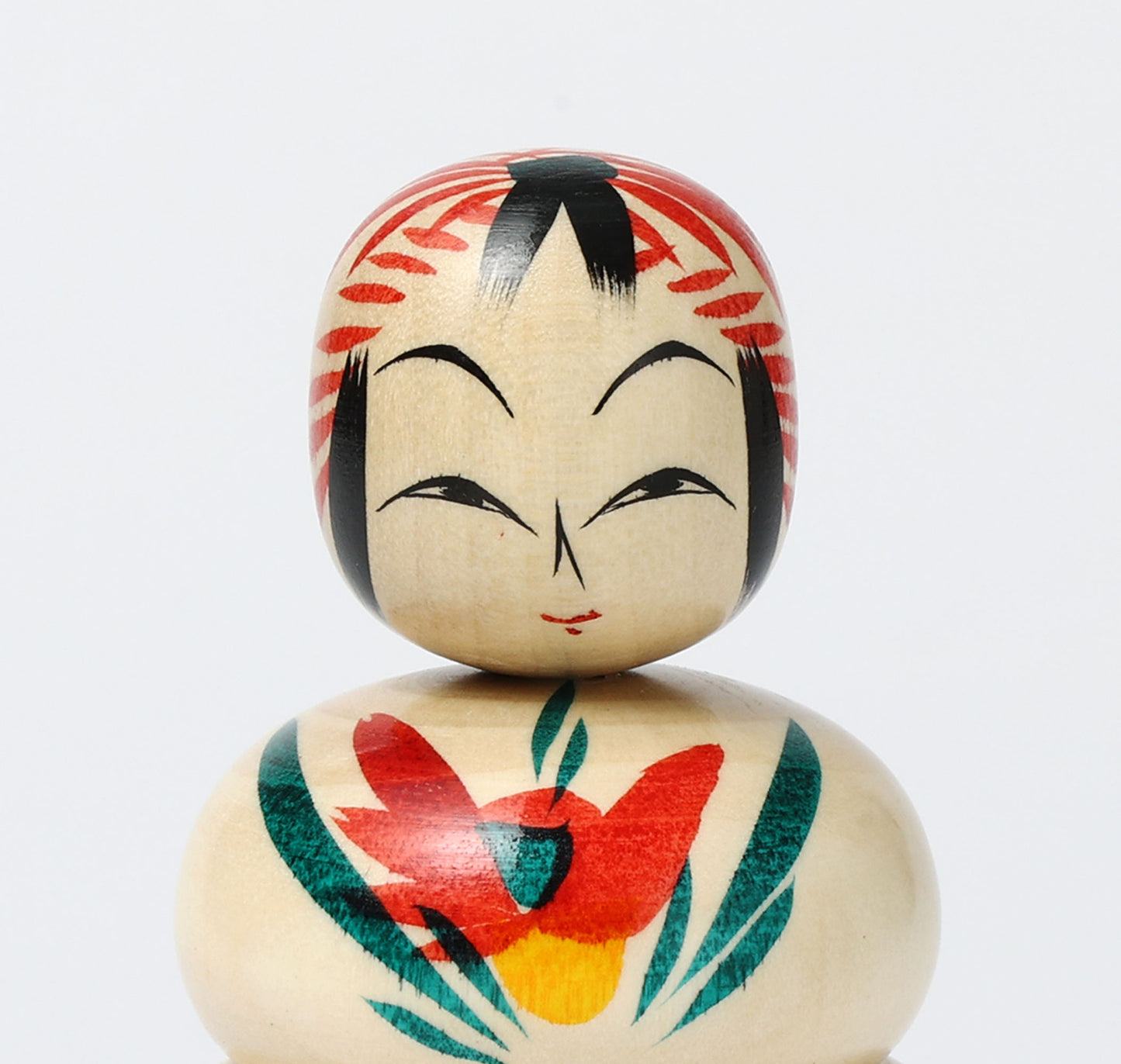 鏡餅こけし-06 | 早坂政弘工人 遠刈田系 | 高さ10cm