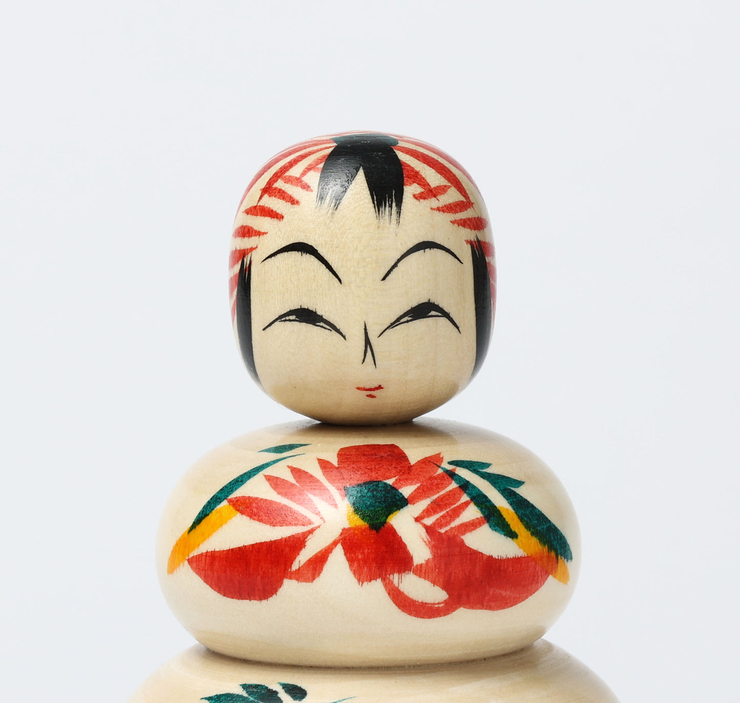 鏡餅こけし-09 | 早坂政弘工人 遠刈田系 | 高さ10cm