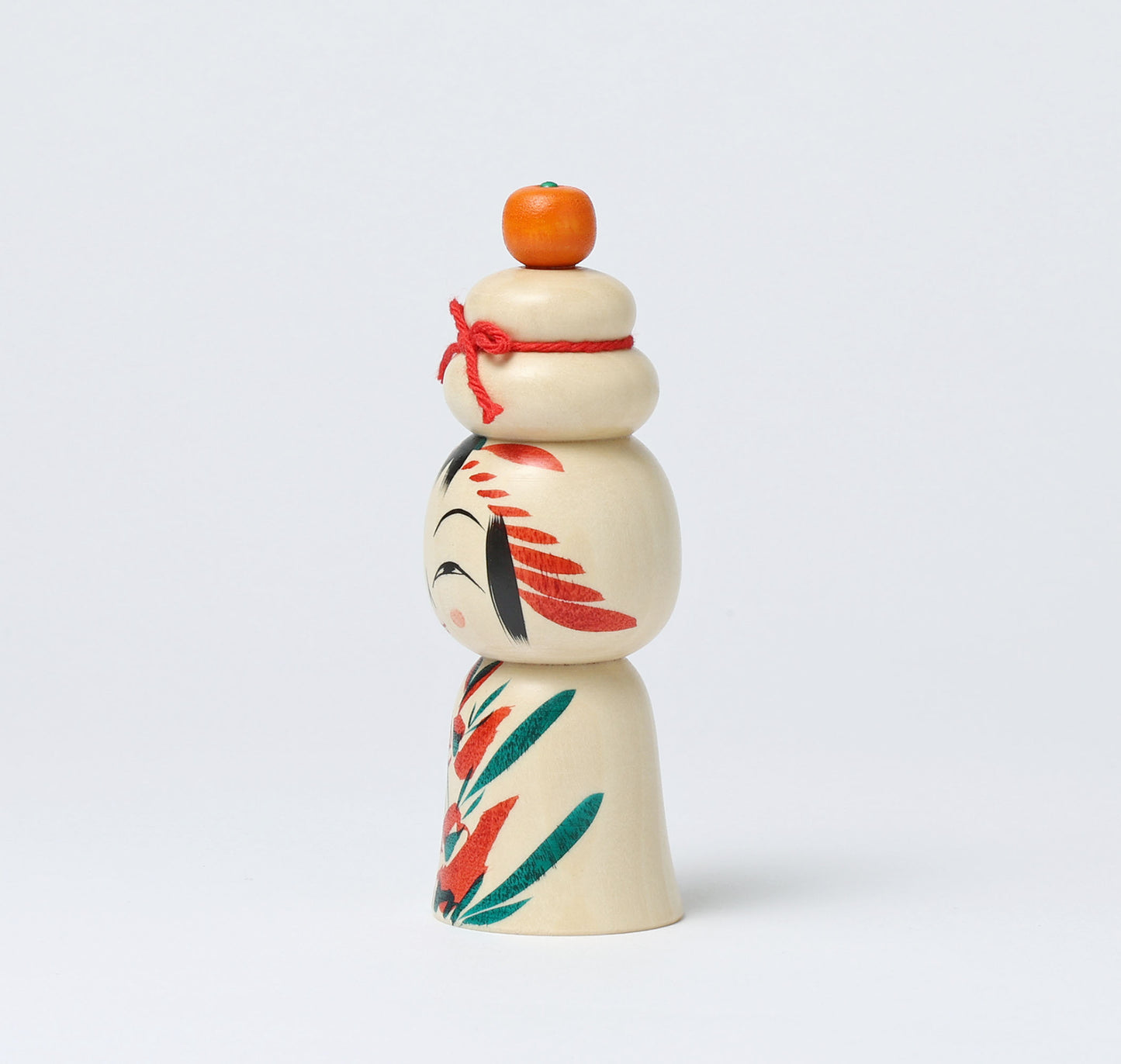 鏡餅こけし-10 | 早坂政弘工人 遠刈田系 | 高さ12cm