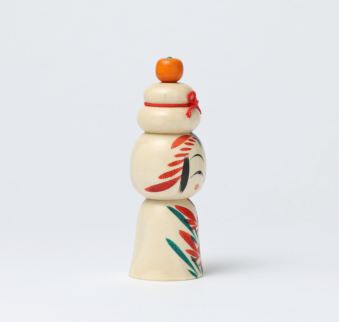 鏡餅こけし-10 | 早坂政弘工人 遠刈田系 | 高さ12cm