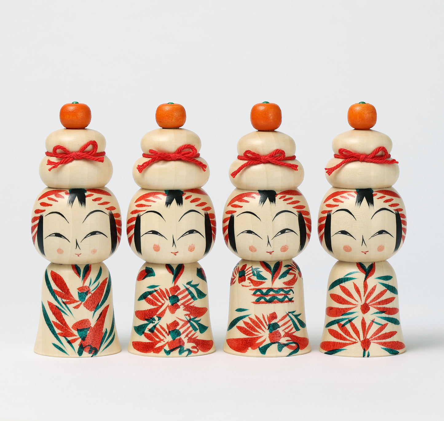 鏡餅こけし-09 | 早坂政弘工人 遠刈田系 | 高さ12cm