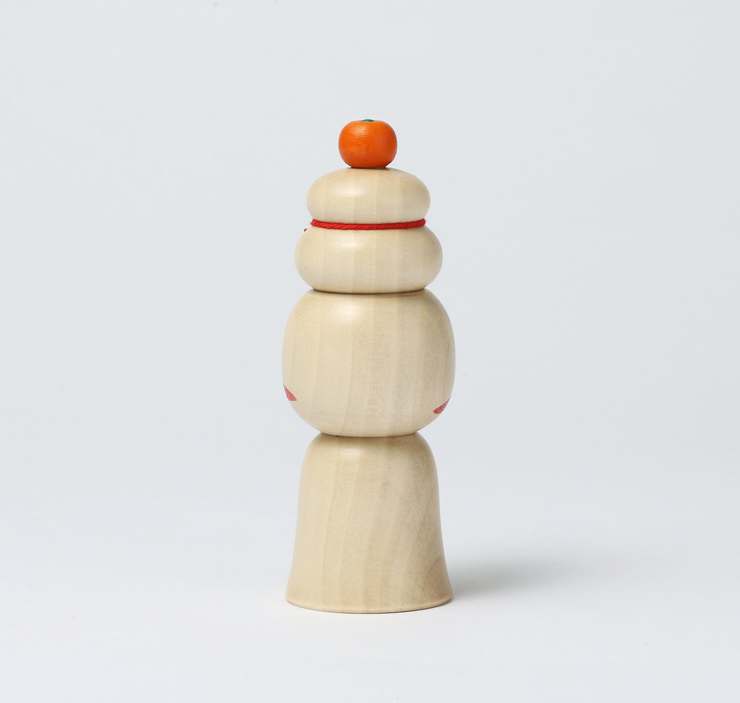 鏡餅こけし-01 | 早坂政弘工人 遠刈田系 | 高さ12cm