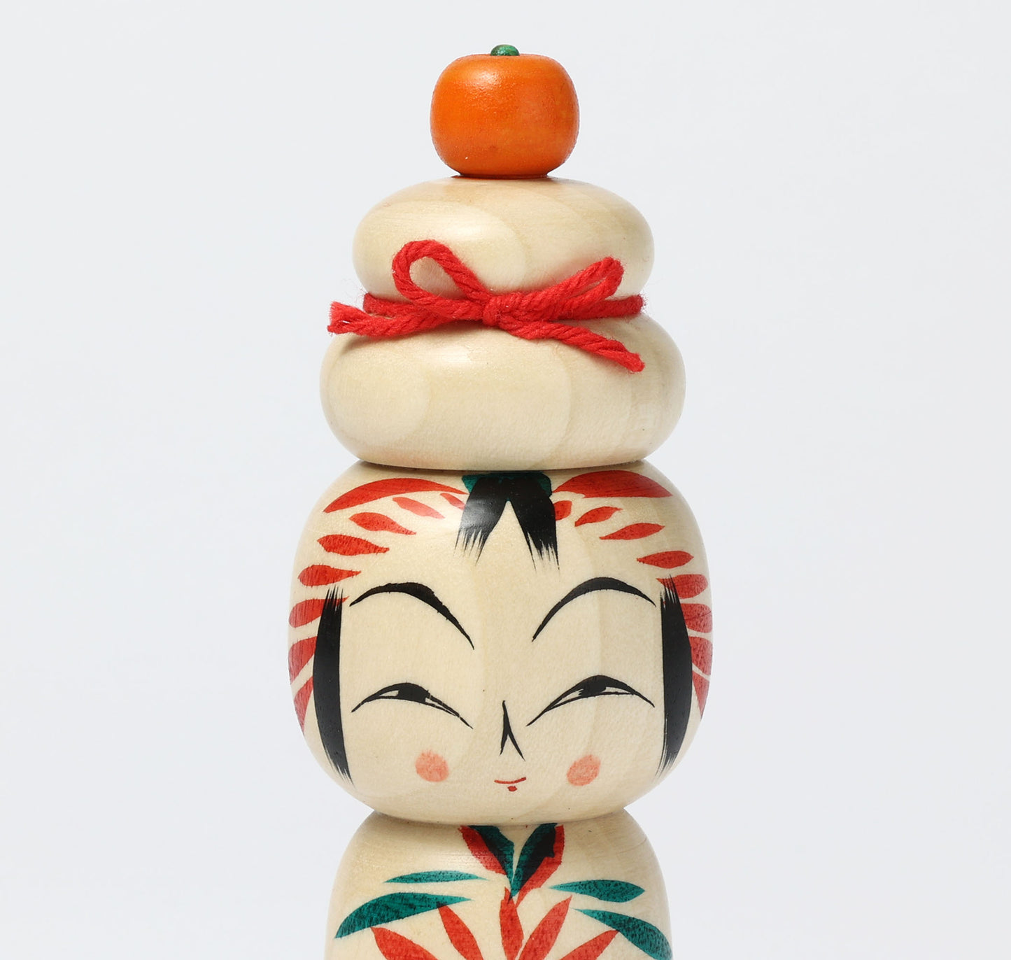 鏡餅こけし-02 | 早坂政弘工人 遠刈田系 | 高さ12cm