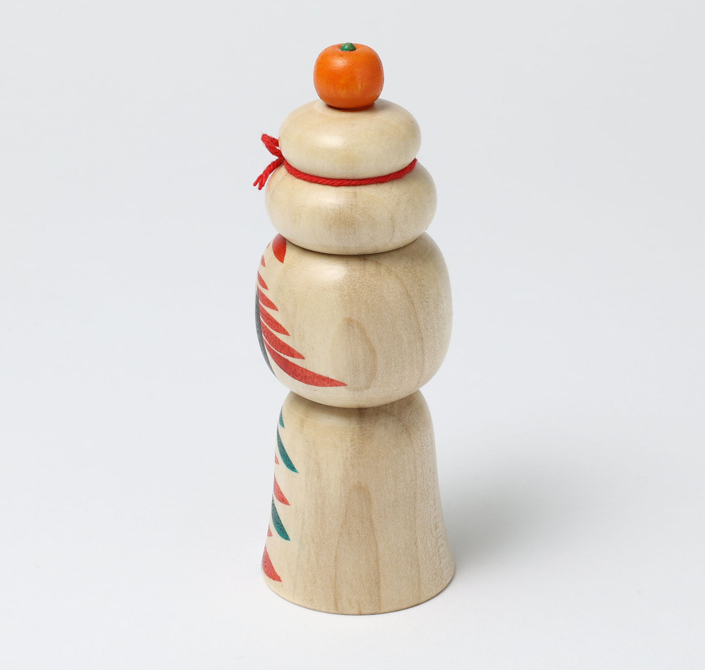 鏡餅こけし-02 | 早坂政弘工人 遠刈田系 | 高さ12cm