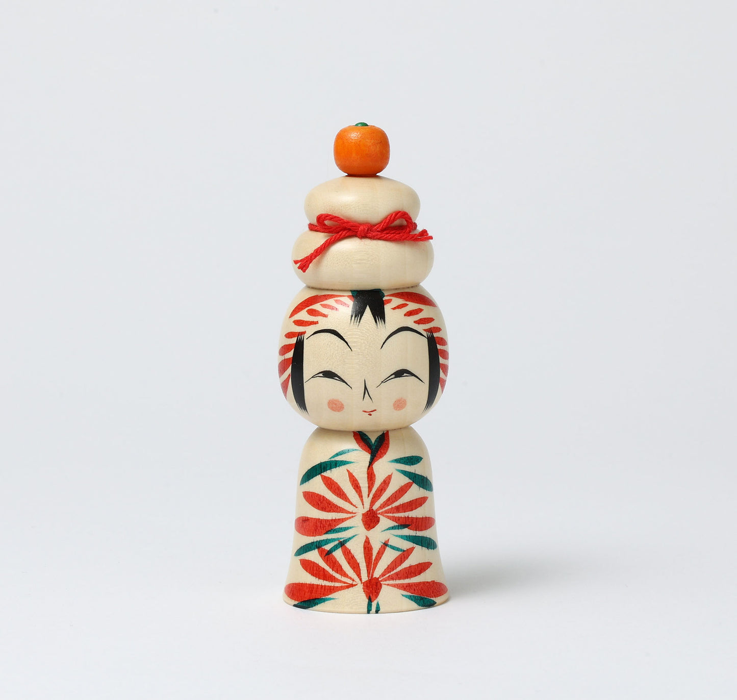 鏡餅こけし-03 | 早坂政弘工人 遠刈田系 | 高さ12cm