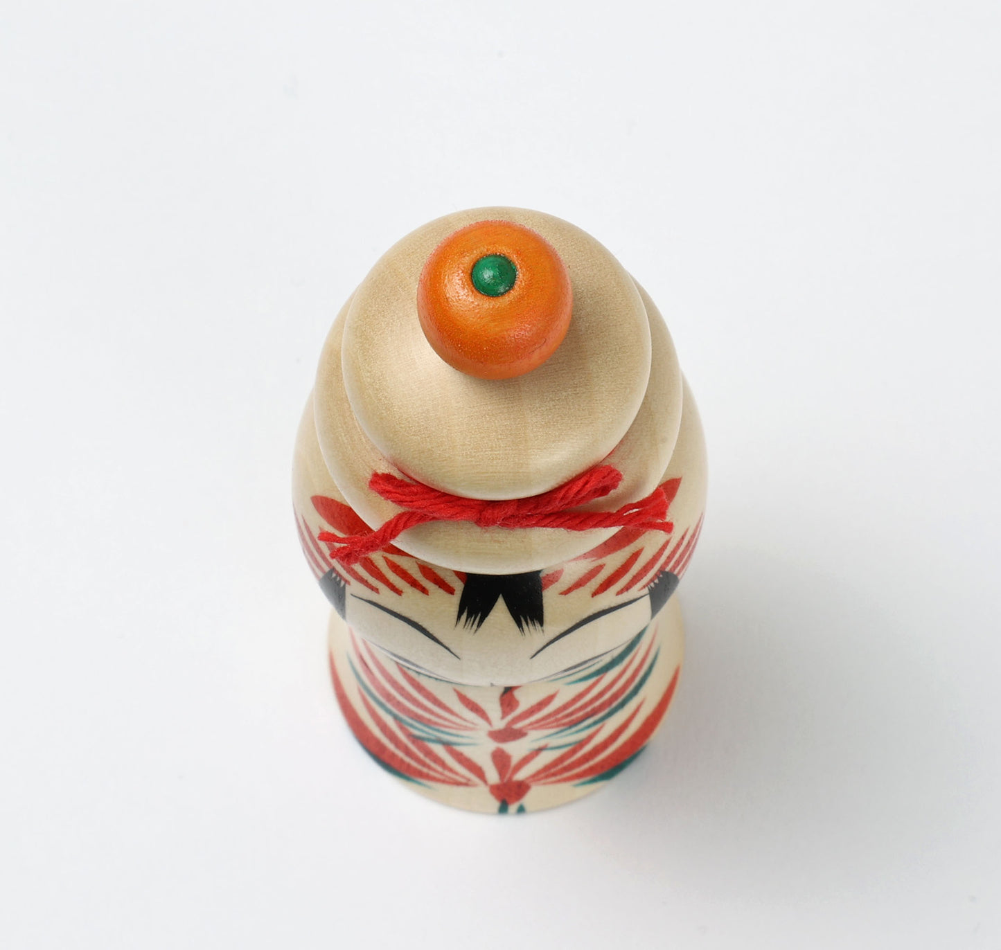 鏡餅こけし-03 | 早坂政弘工人 遠刈田系 | 高さ12cm