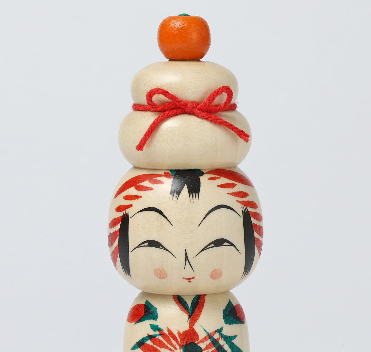 鏡餅こけし-04 | 早坂政弘工人 遠刈田系 | 高さ12cm