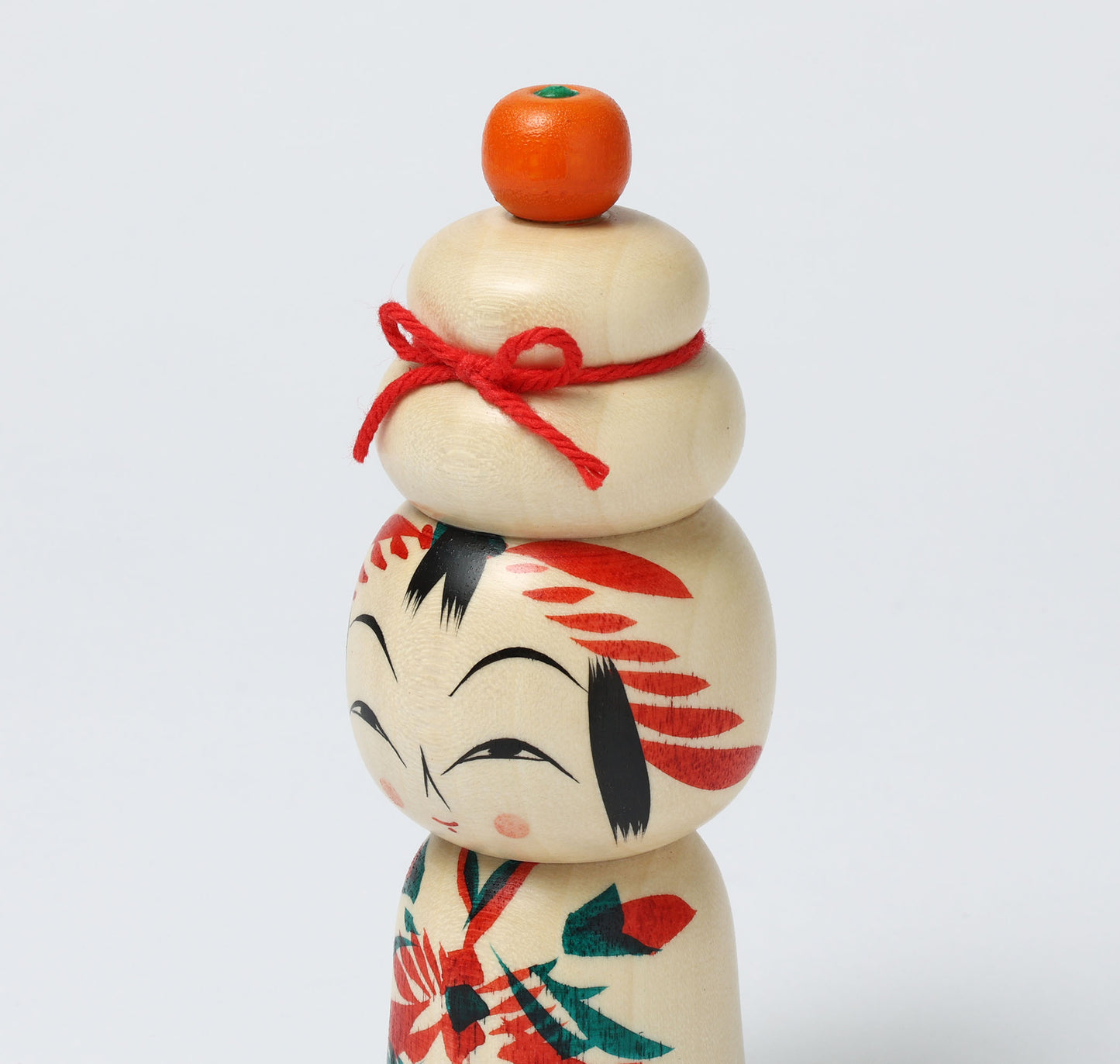 鏡餅こけし-04 | 早坂政弘工人 遠刈田系 | 高さ12cm