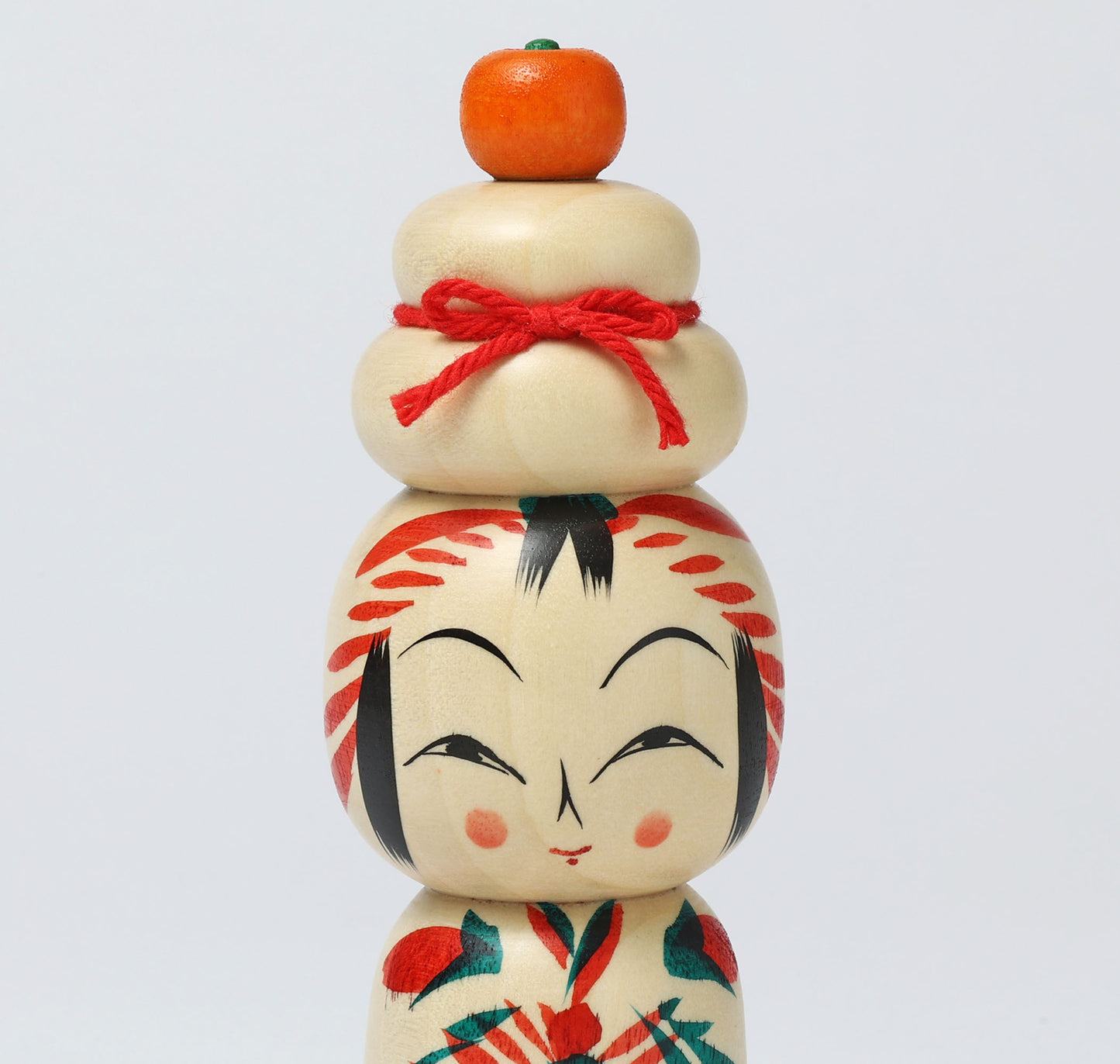 鏡餅こけし-05 | 早坂政弘工人 遠刈田系 | 高さ12cm