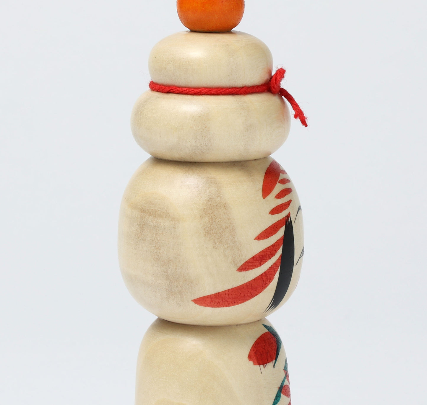 鏡餅こけし-05 | 早坂政弘工人 遠刈田系 | 高さ12cm