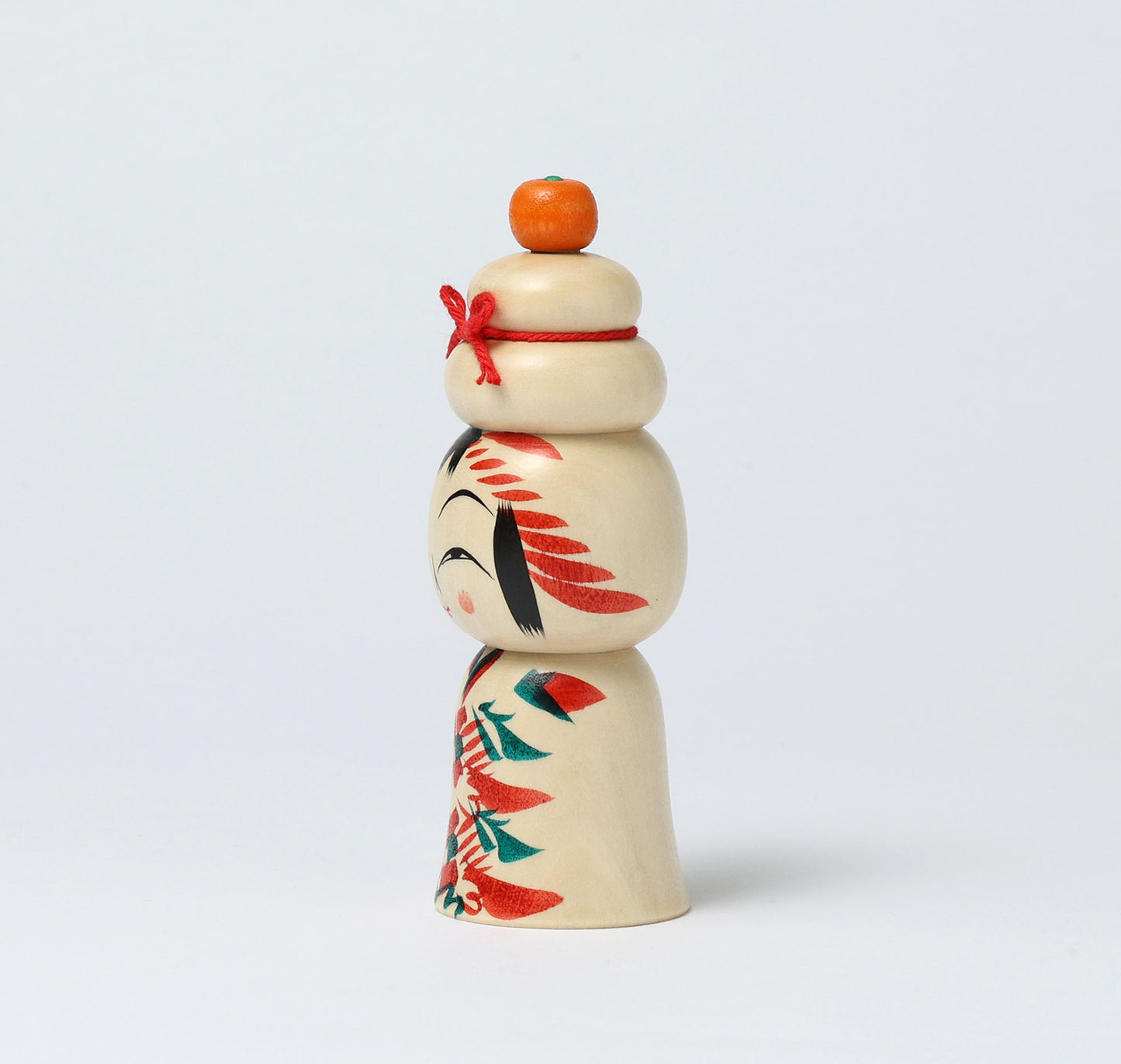 鏡餅こけし-06 | 早坂政弘工人 遠刈田系 | 高さ12cm