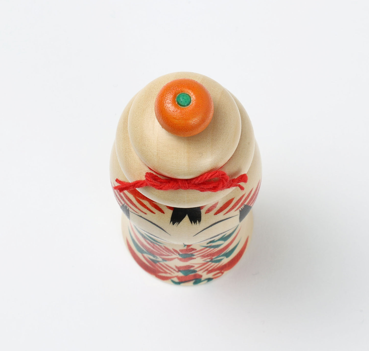 鏡餅こけし-06 | 早坂政弘工人 遠刈田系 | 高さ12cm