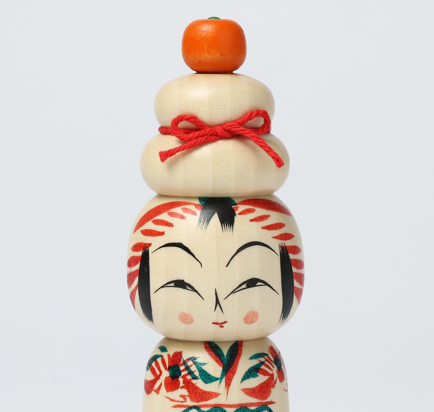 鏡餅こけし-07 | 早坂政弘工人 遠刈田系 | 高さ12cm