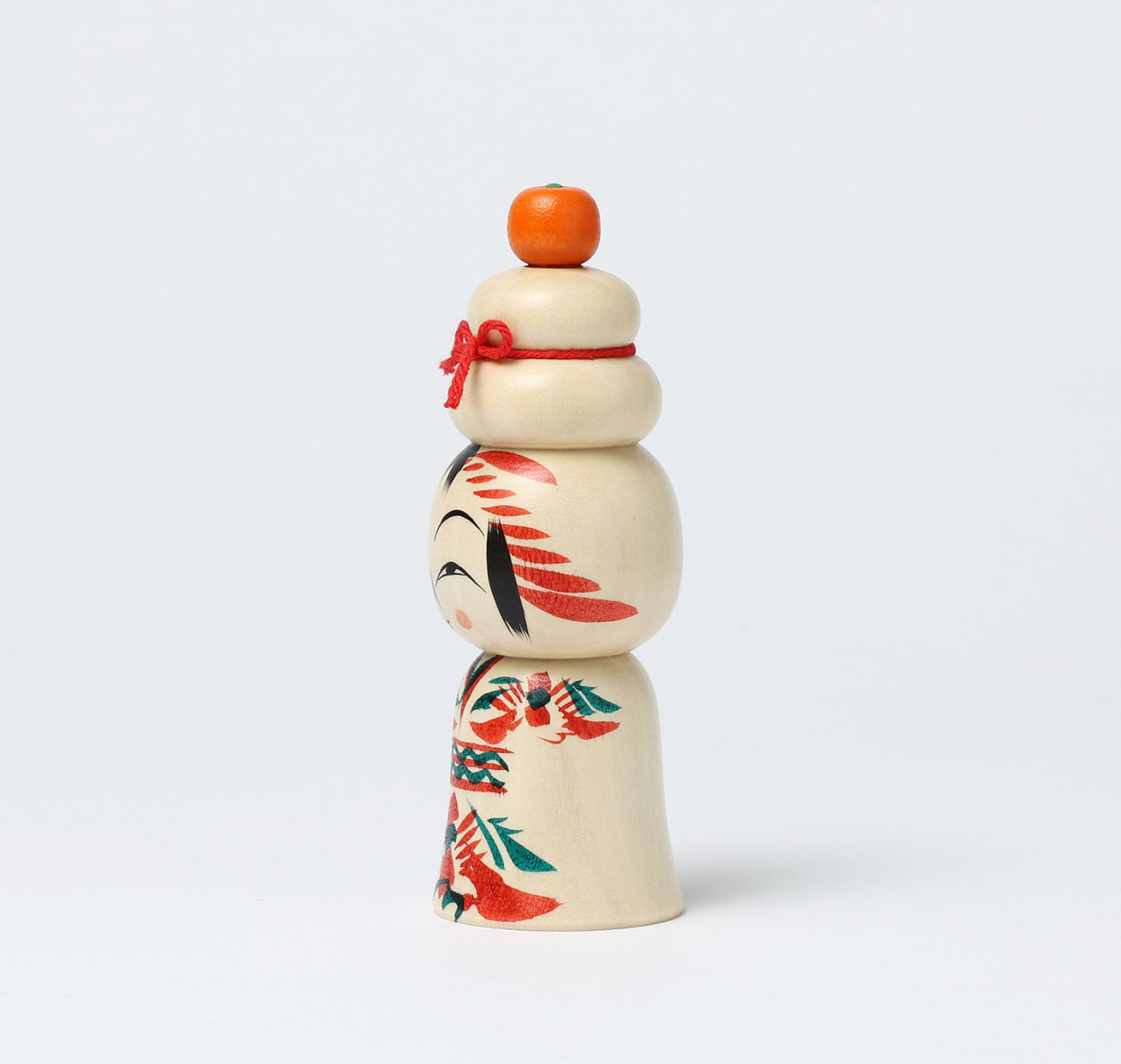 鏡餅こけし-07 | 早坂政弘工人 遠刈田系 | 高さ12cm