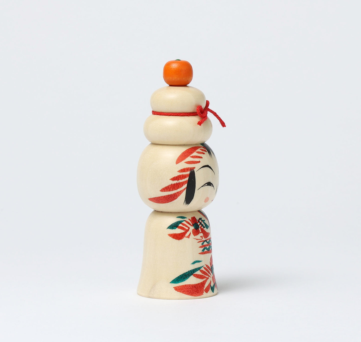 鏡餅こけし-07 | 早坂政弘工人 遠刈田系 | 高さ12cm