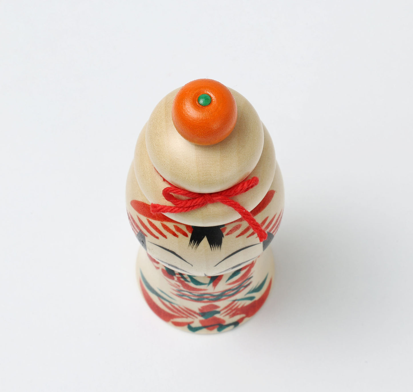 鏡餅こけし-07 | 早坂政弘工人 遠刈田系 | 高さ12cm