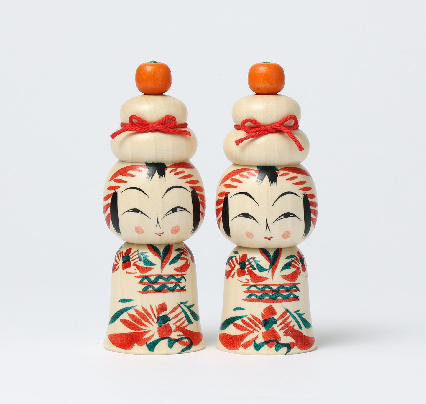 鏡餅こけし-07 | 早坂政弘工人 遠刈田系 | 高さ12cm