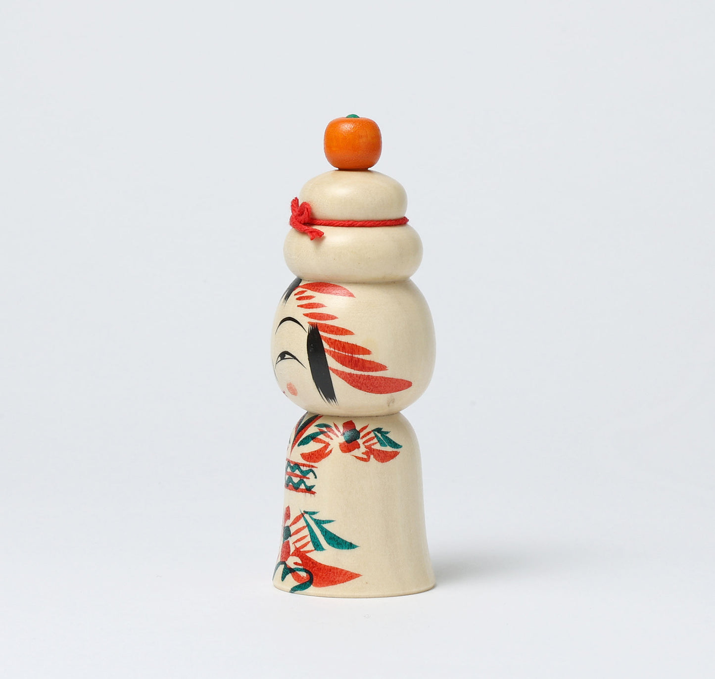 鏡餅こけし-08 | 早坂政弘工人 遠刈田系 | 高さ12cm