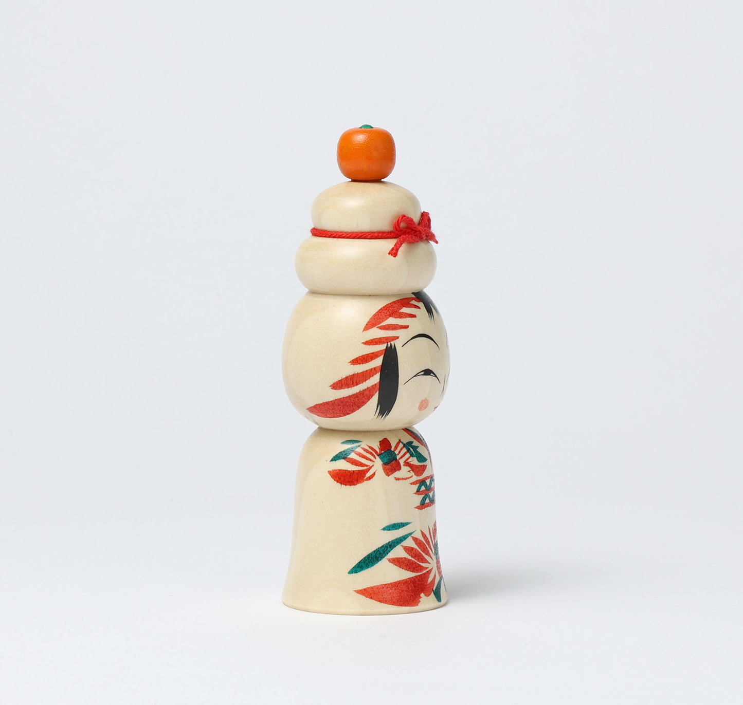 鏡餅こけし-08 | 早坂政弘工人 遠刈田系 | 高さ12cm