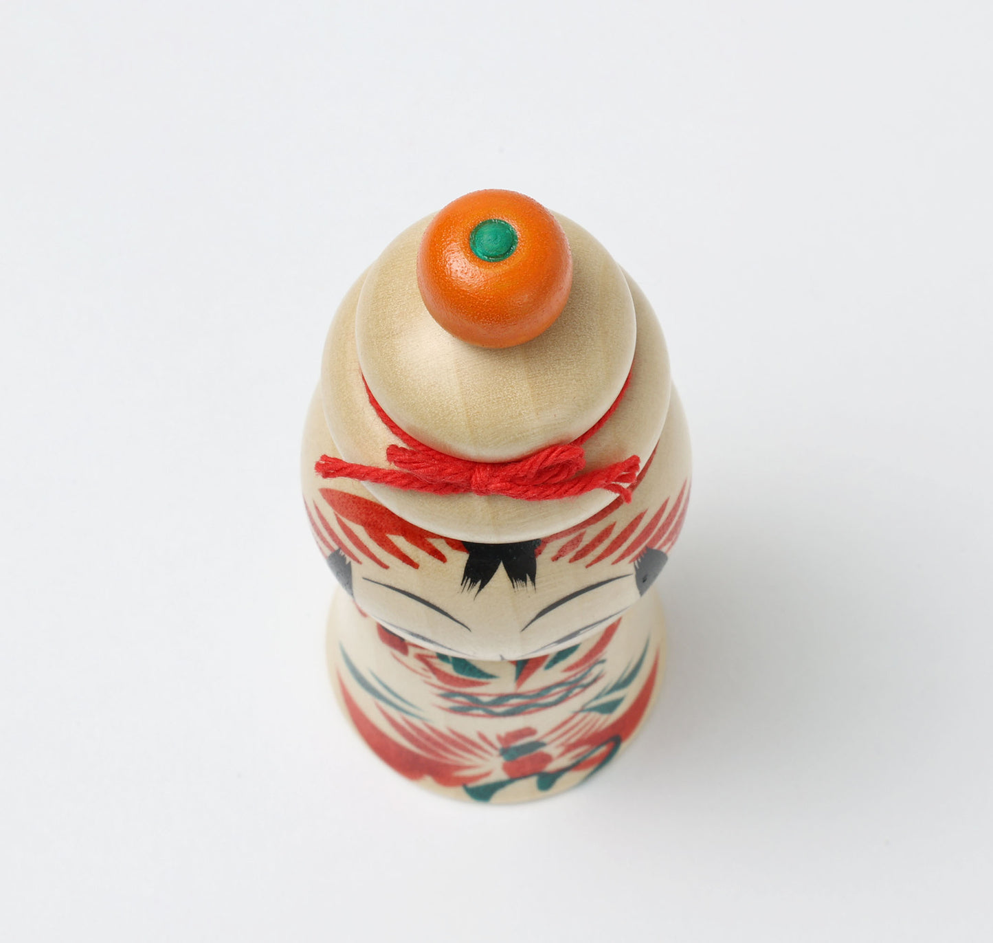 鏡餅こけし-08 | 早坂政弘工人 遠刈田系 | 高さ12cm