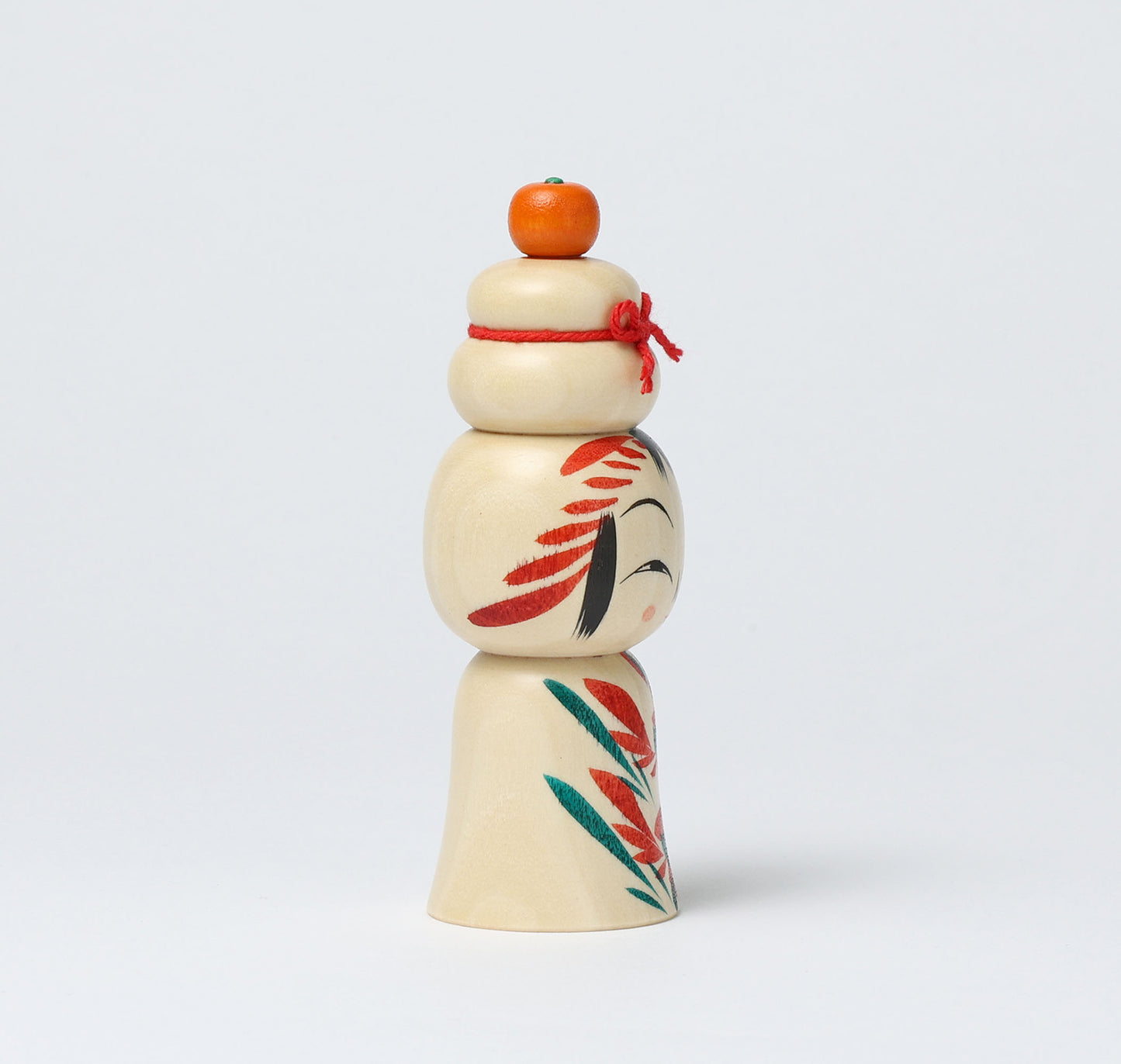 鏡餅こけし-09 | 早坂政弘工人 遠刈田系 | 高さ12cm