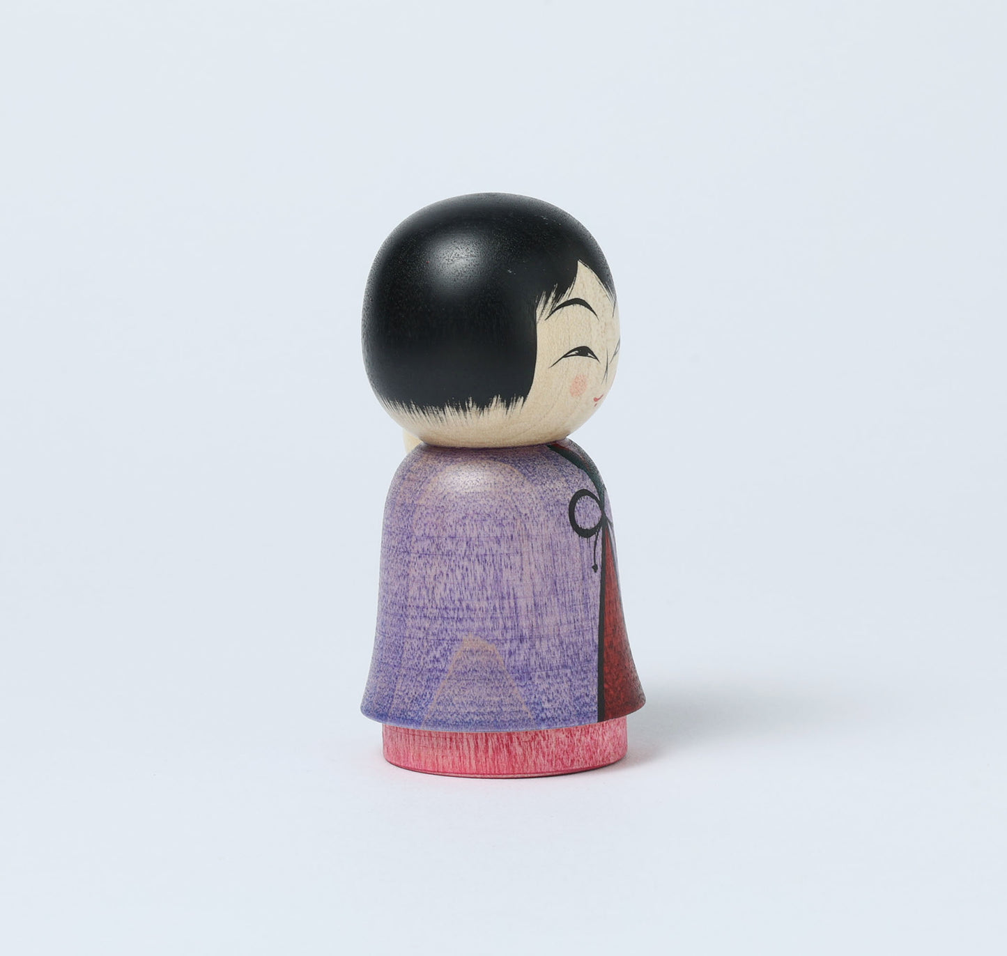 Komori-Babysitting kokeshi doll 子守りこけし | HAYASAKA, Masahiro 早坂政弘工人 | Togatta style 遠刈田系 | 9cm in height
