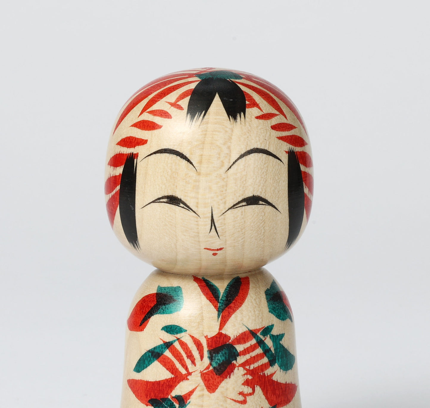 遠刈田系こけし | 早坂政弘工人 遠刈田系 | 高さ9.5cm