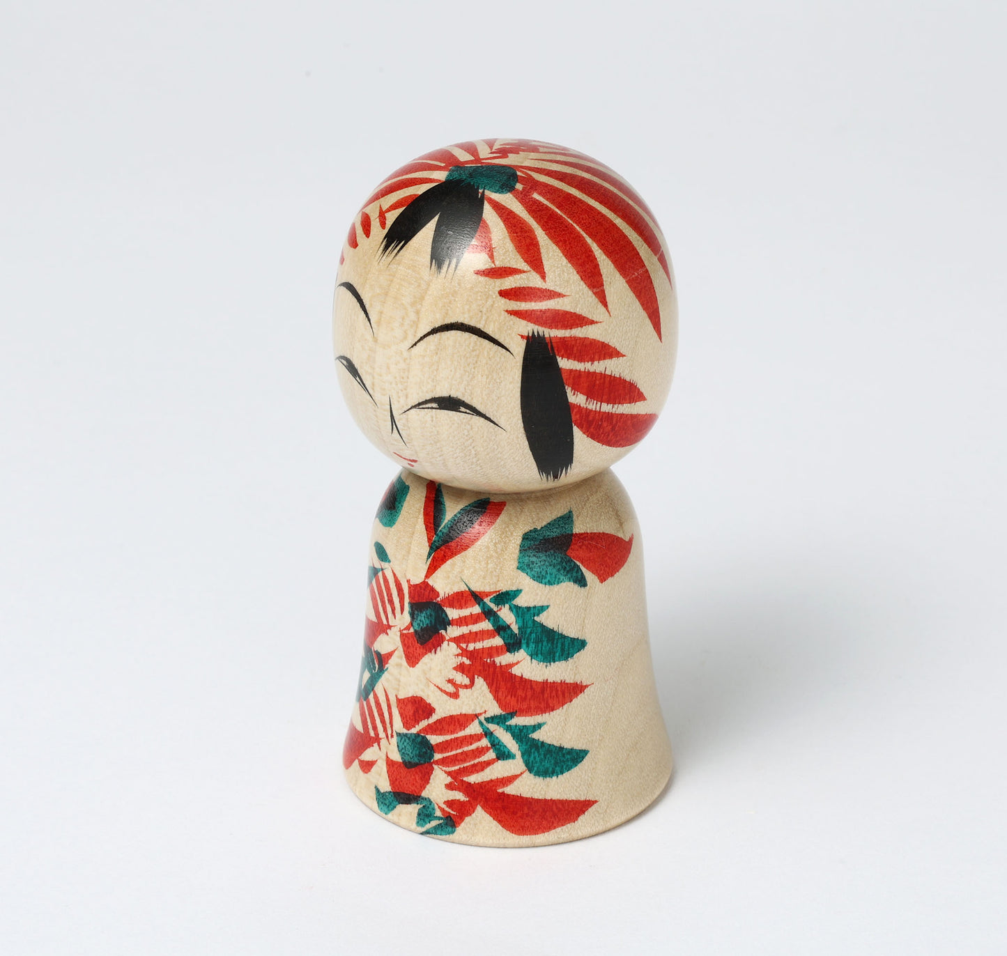 遠刈田系こけし | 早坂政弘工人 遠刈田系 | 高さ9.5cm