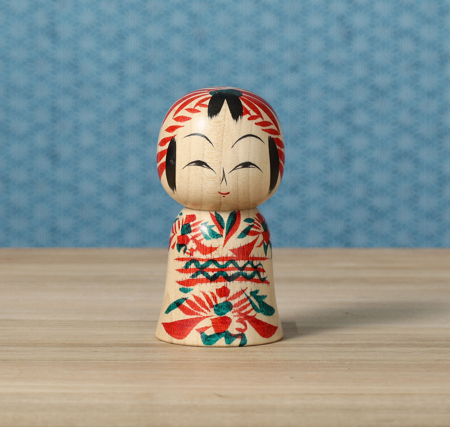 遠刈田系こけし | 早坂政弘工人 遠刈田系 | 高さ9.5cm