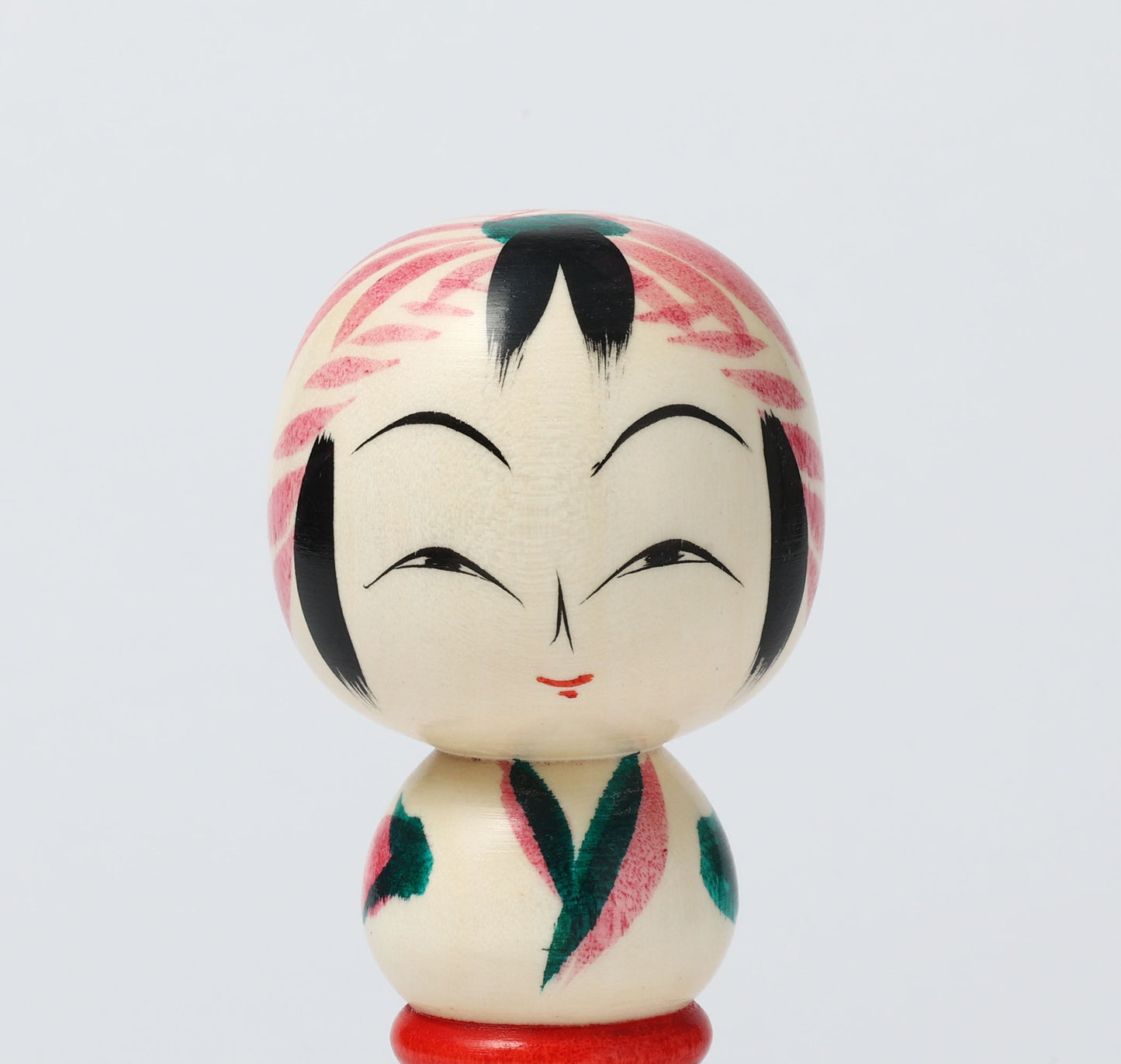 遠刈田系こけし | 早坂政弘工人 遠刈田系 |高さ12cm