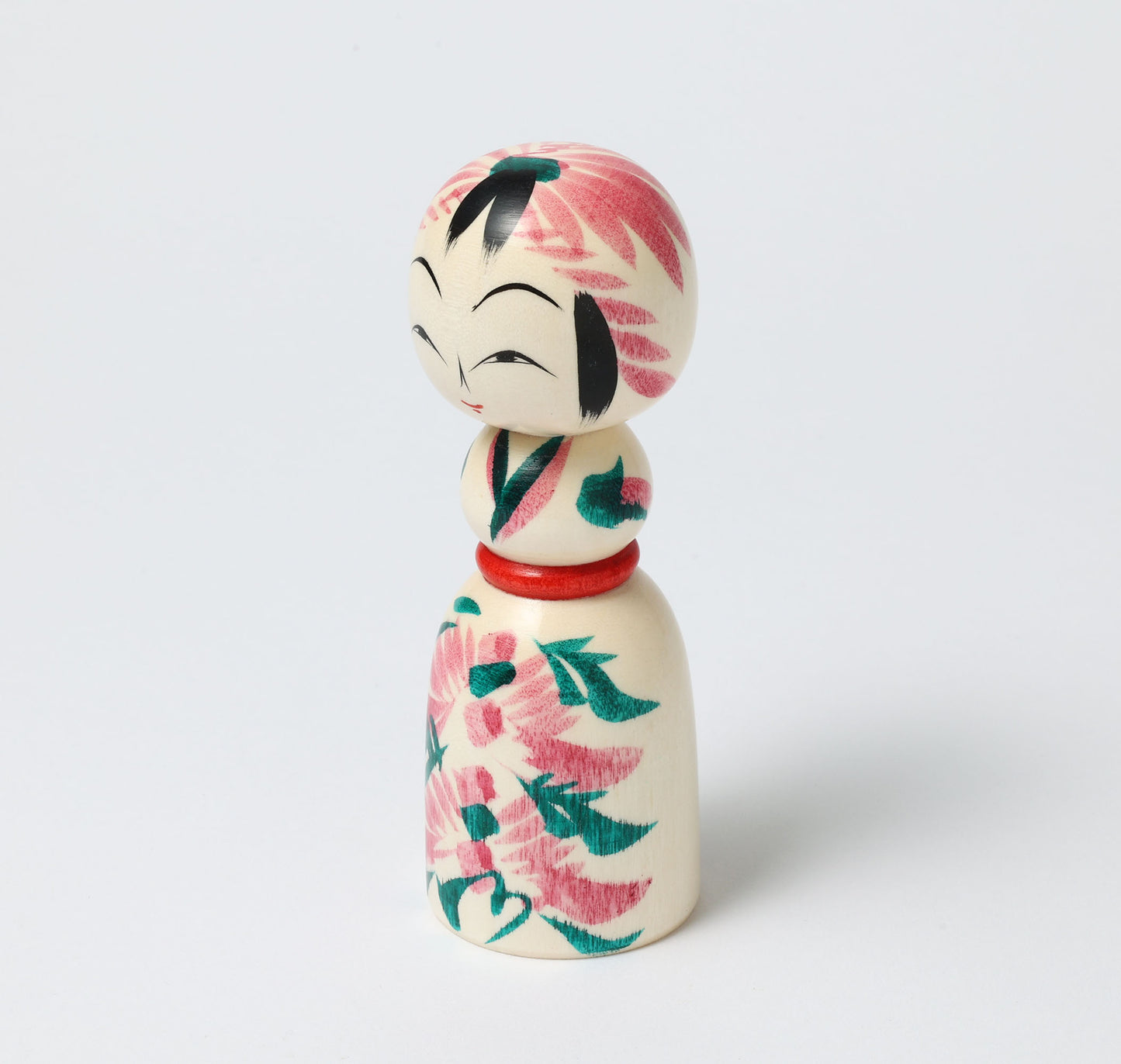 遠刈田系こけし | 早坂政弘工人 遠刈田系 |高さ12cm