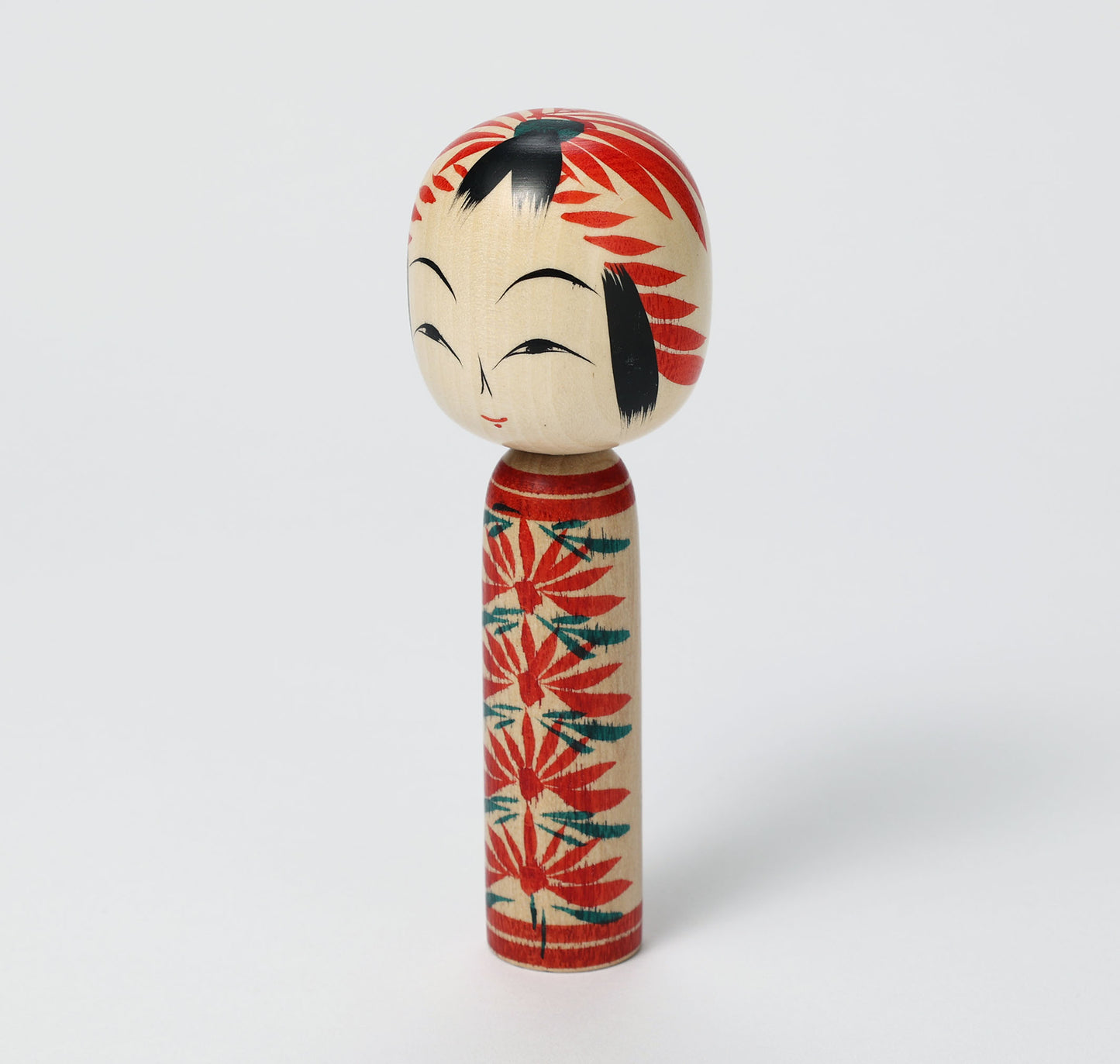 遠刈田系こけし | 早坂政弘工人 遠刈田系 | 高さ13cm