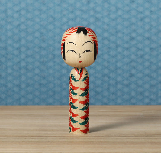 遠刈田系こけし | 早坂政弘工人 遠刈田系 | 高さ13cm