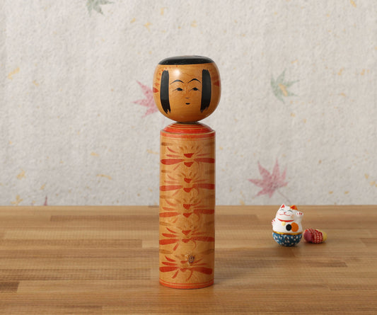 Vintage Nanbu style kokeshi doll-Umekichi, by SATO, Makoto(1901-1970) | こけし古物 佐藤誠（南部梅吉型）