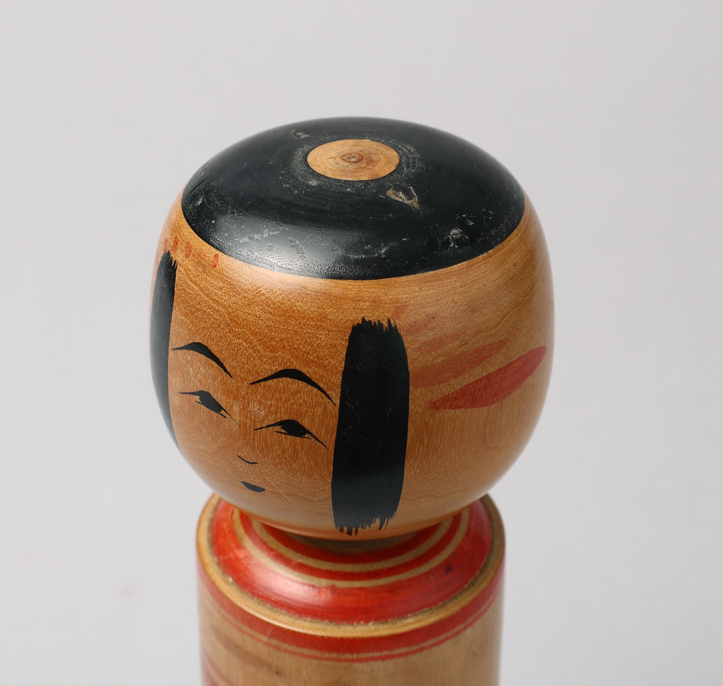 Vintage Nanbu style kokeshi doll-Umekichi, by SATO, Makoto(1901-1970) | こけし古物 佐藤誠（南部梅吉型）