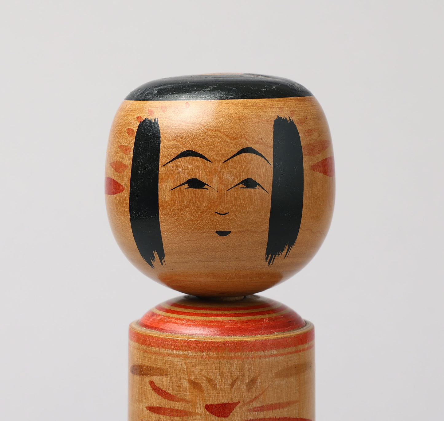 Vintage Nanbu style kokeshi doll-Umekichi, by SATO, Makoto(1901-1970) | こけし古物 佐藤誠（南部梅吉型）