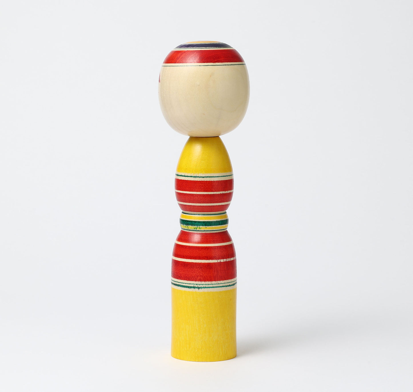 IKEUCHI, Shione 池内潮音工人 | Dento-traditional style kokeshi doll 伝統こけし | Yajiro style 弥治郎系 | 25cm in height