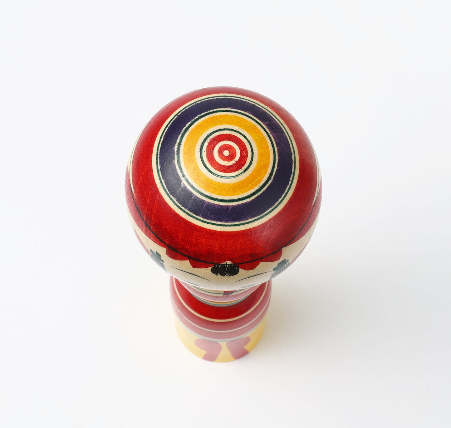 IKEUCHI, Shione 池内潮音工人 | Dento-traditional style kokeshi doll 伝統こけし | Yajiro style 弥治郎系 | 25cm in height