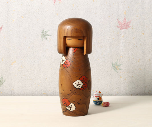 Vintage Sosaku kokeshi doll-Uzaburo | 創作こけし 卯三郎こけし