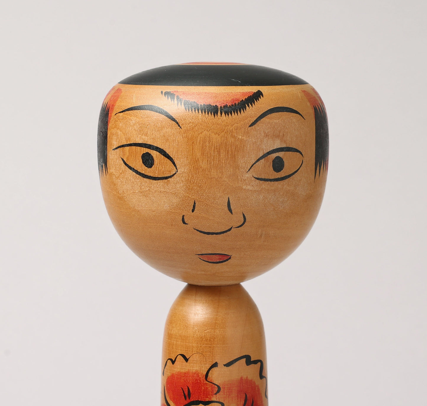 Vintage Nakanosawa style kokeshi doll-tako bozu, by HONDA Hiroshi (1934-2011) | こけし古物 本多洋（中ノ沢系-たこ坊主）