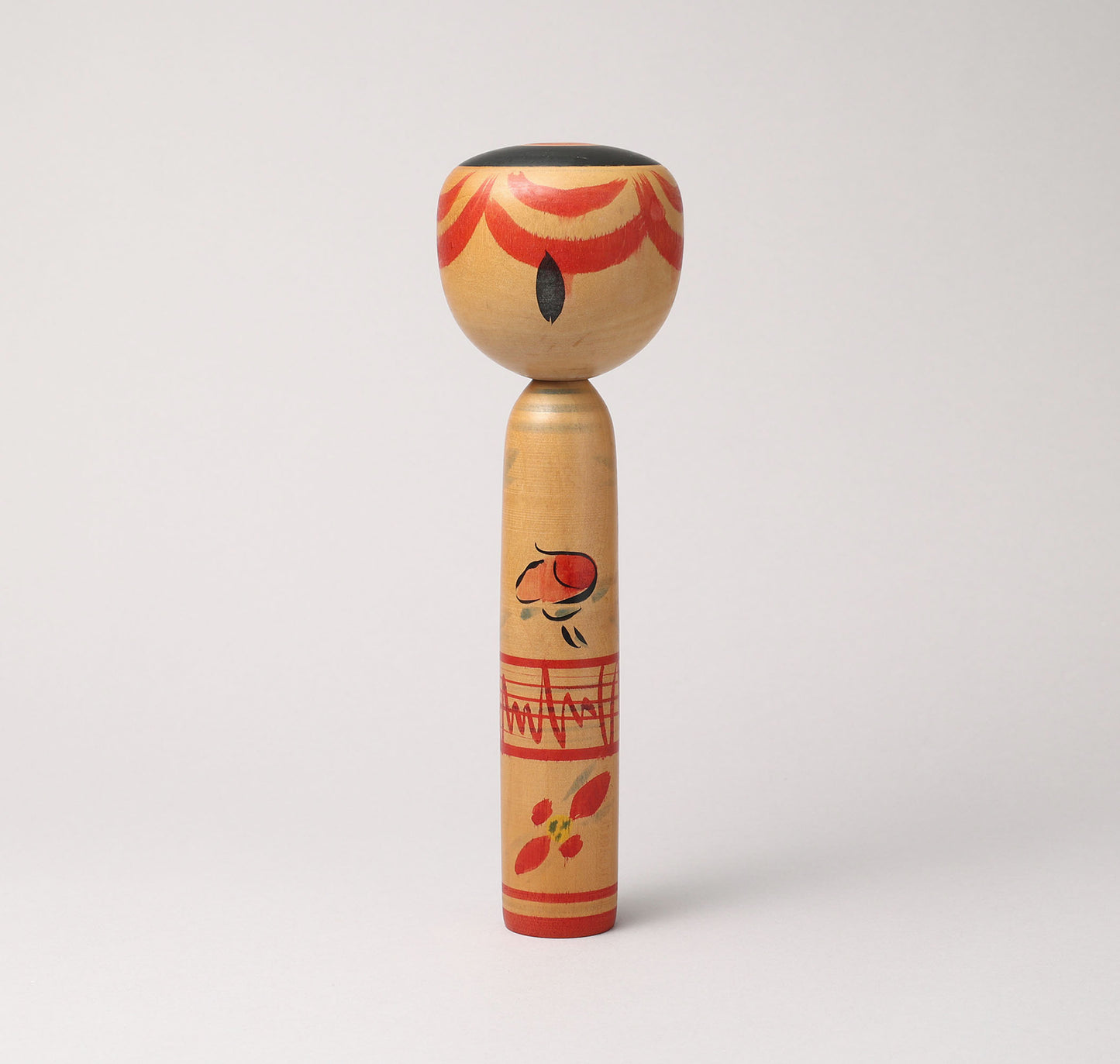 Vintage Nakanosawa style kokeshi doll-tako bozu, by HONDA Hiroshi (1934-2011) | こけし古物 本多洋（中ノ沢系-たこ坊主）