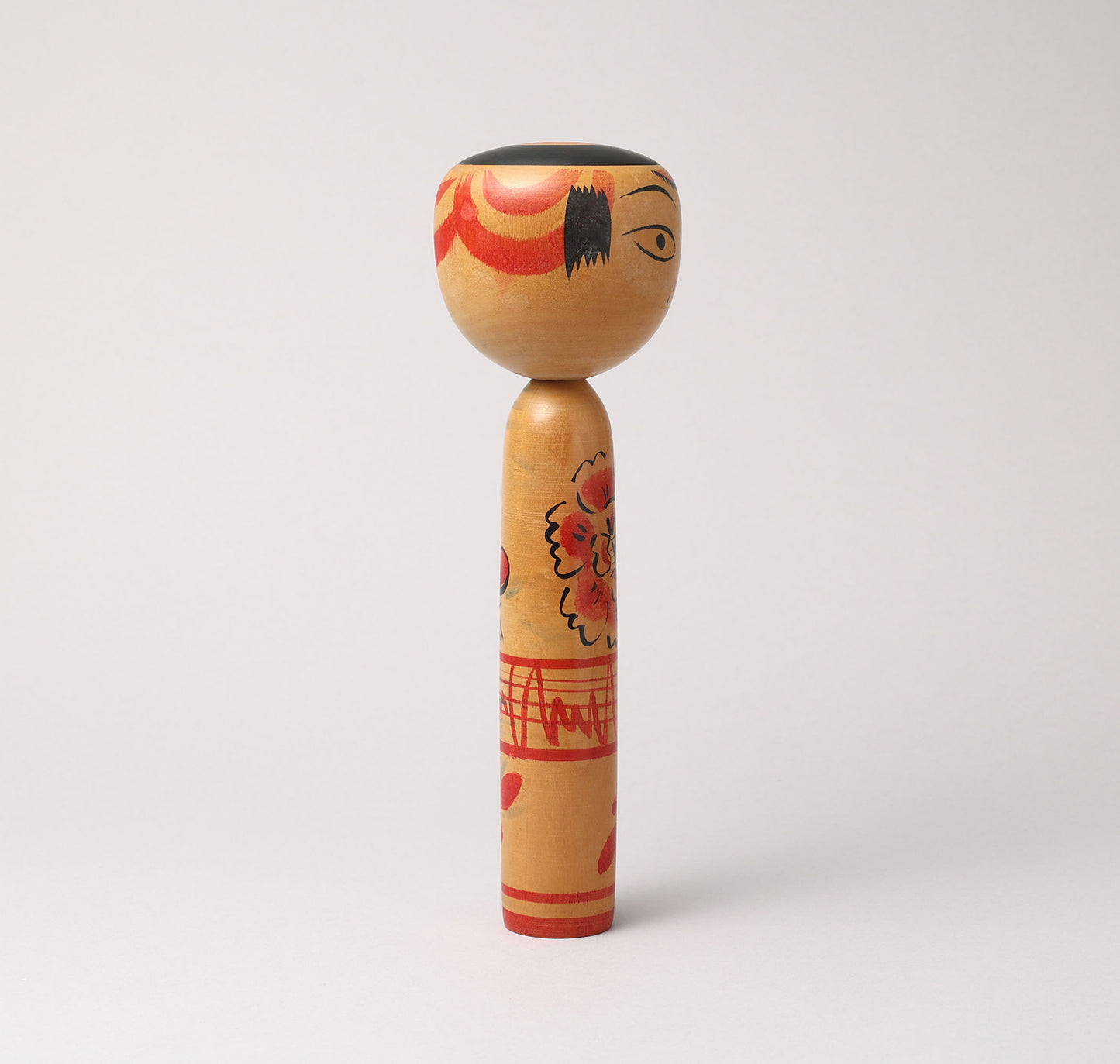 Vintage Nakanosawa style kokeshi doll-tako bozu, by HONDA Hiroshi (1934-2011) | こけし古物 本多洋（中ノ沢系-たこ坊主）