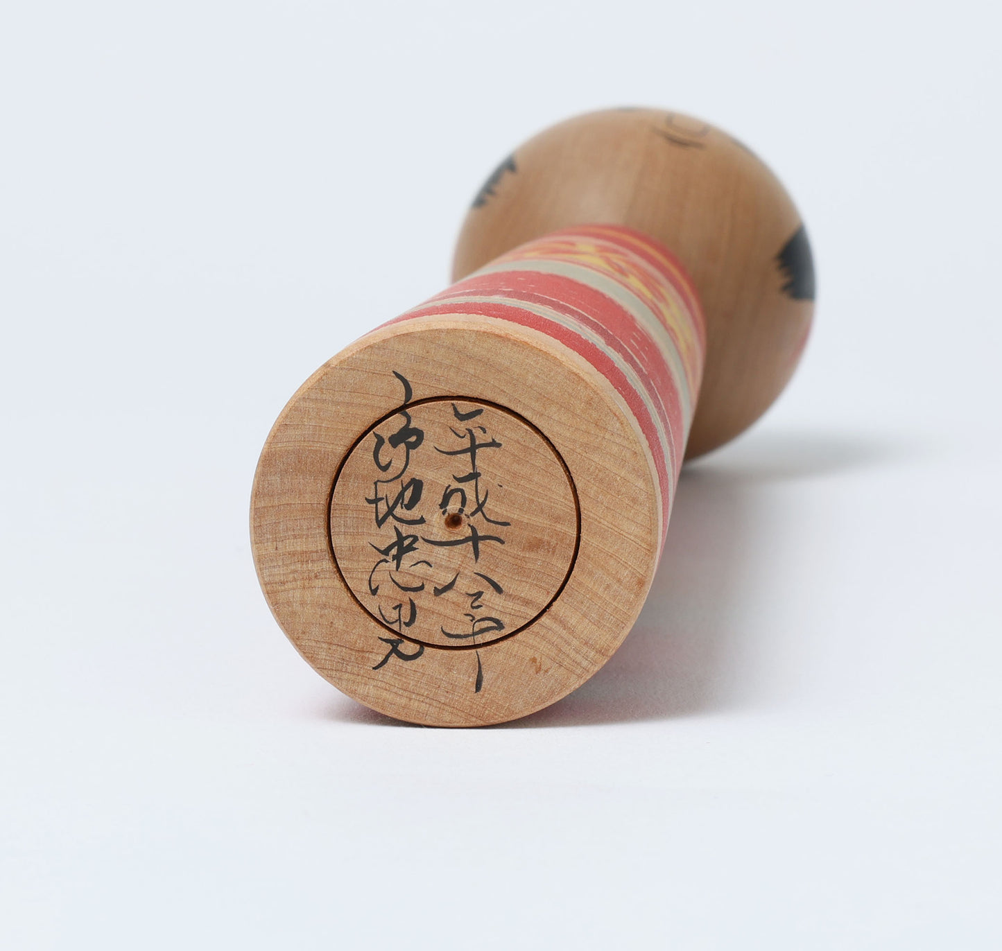 Vintage Tsuchiyu style kokeshi doll | NOJI Tadao (1931-2012) | 古品こけし 土湯系 野地忠男工人 | 21cm in height