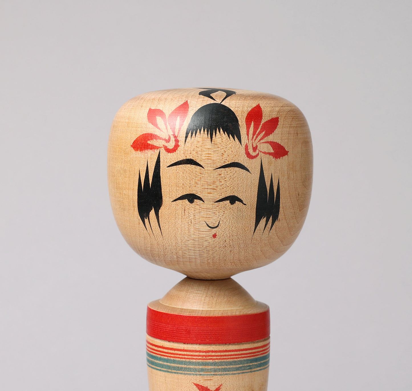 Vintage Naruko kokeshi doll, by Kichiya NARA (1939-1971), Naruko style | こけし古物 奈良吉弥（鳴子系）