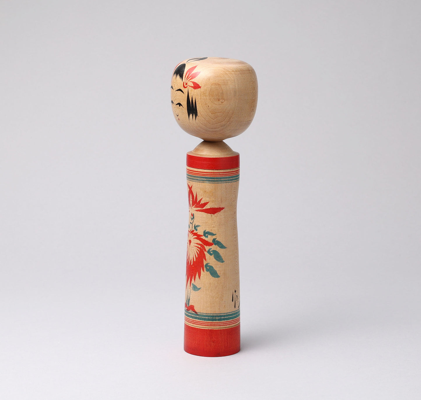 Vintage Naruko kokeshi doll, by Kichiya NARA (1939-1971), Naruko style | こけし古物 奈良吉弥（鳴子系）